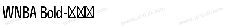 WNBA Bold字体转换